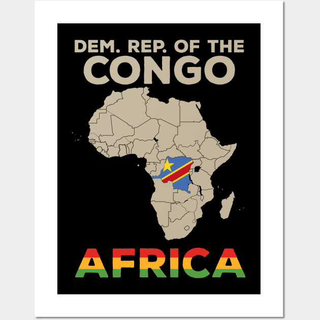 Dep. Rep of the Congo Wall Art by Cuteepi